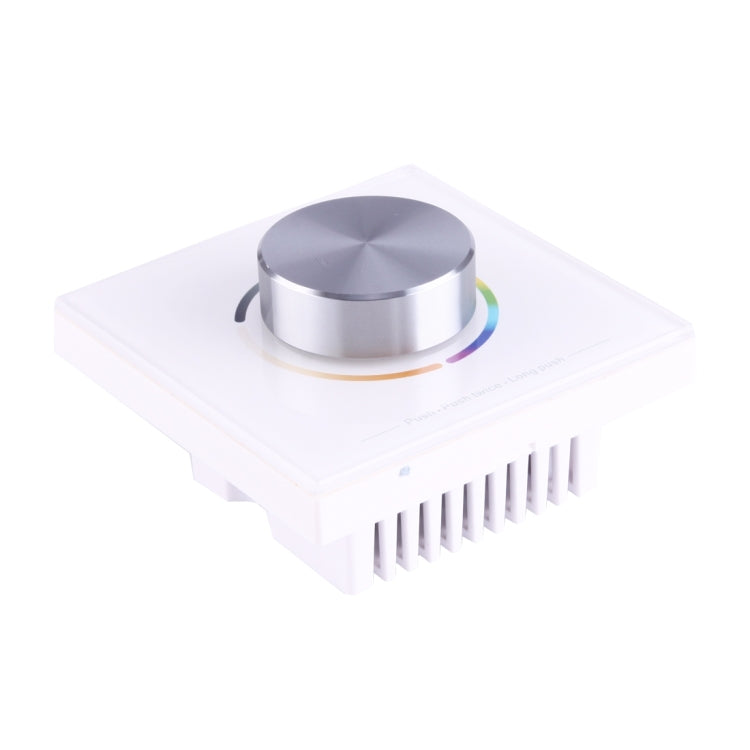 T5 2.4GHz RF Wireless DMX 512 Master Touch Screen Wall Mounted Knob Panel (RGB / CCT / DIM) PWM LED Controller, DC 5-24V(White)