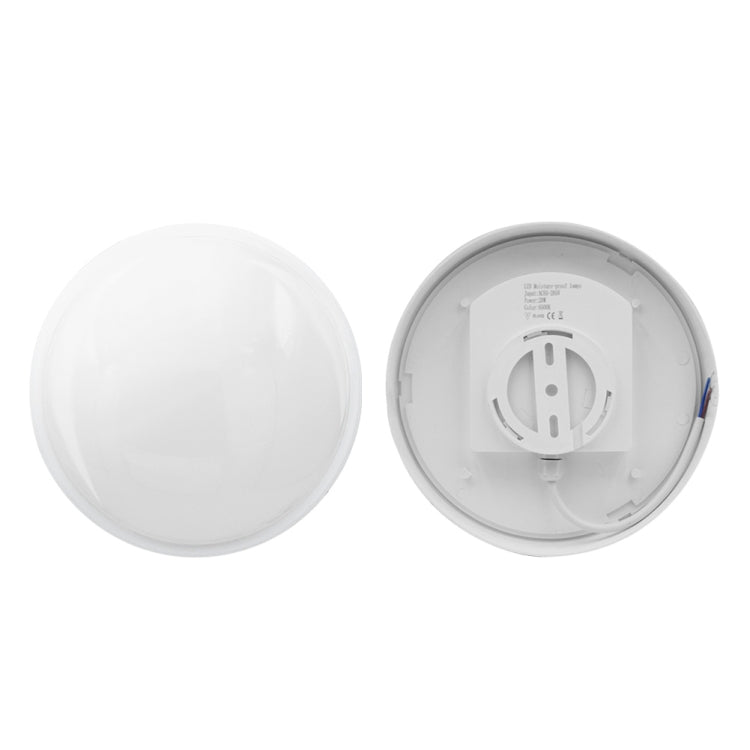 Round 16W 85-265V 1800LM LED Moisture-proof Lamp LED Wall Light (White)
