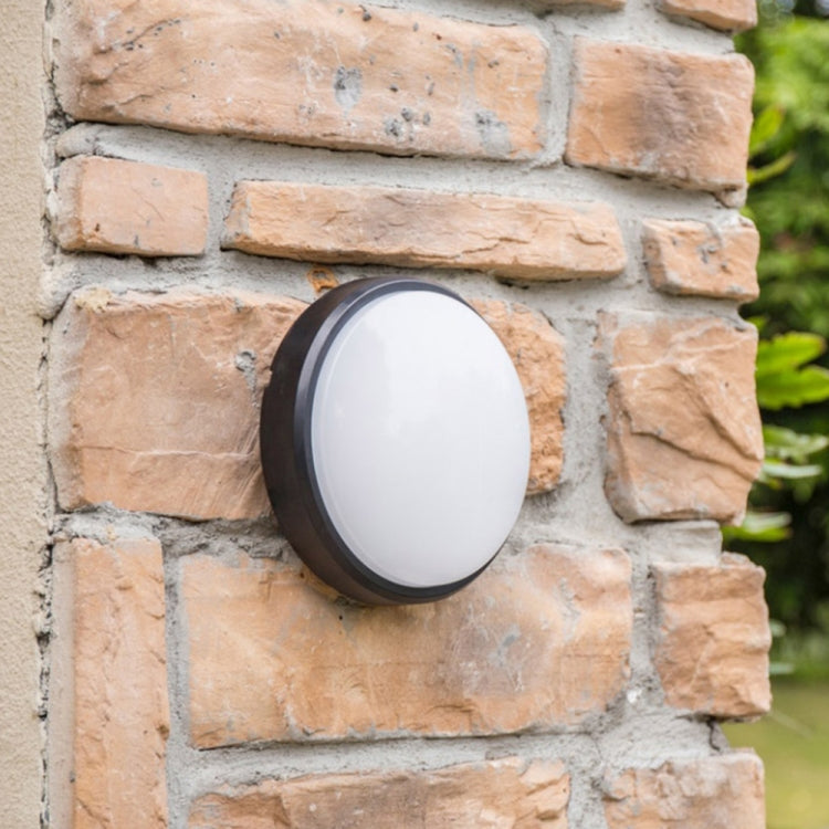 Round 20W 85-265V 2400LM LED Moisture-proof Lamp LED Wall Light (White)