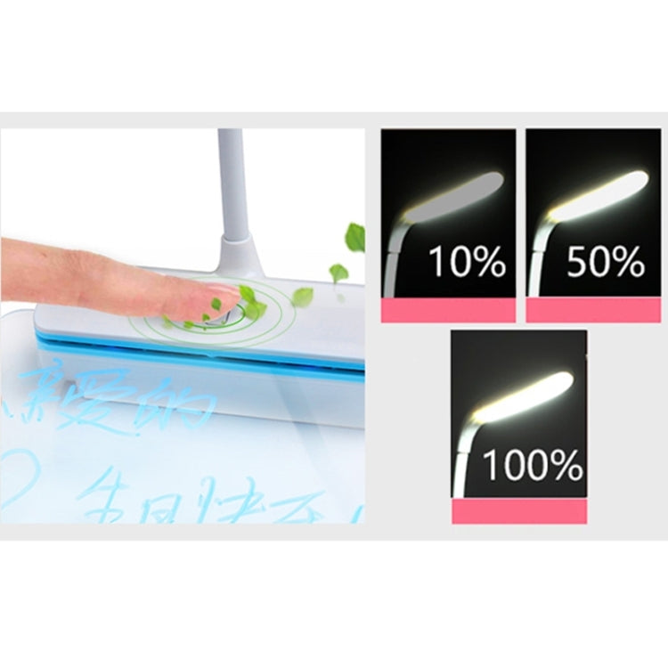1.7W Fluorescent Board Message LED Desk Lamp , 21-23 LM 6000-6500K USB Charging Touch Lamp Dimmer Led Night Light Reading Lamp Bedroom Lamp Light, DC 5V(Pink)