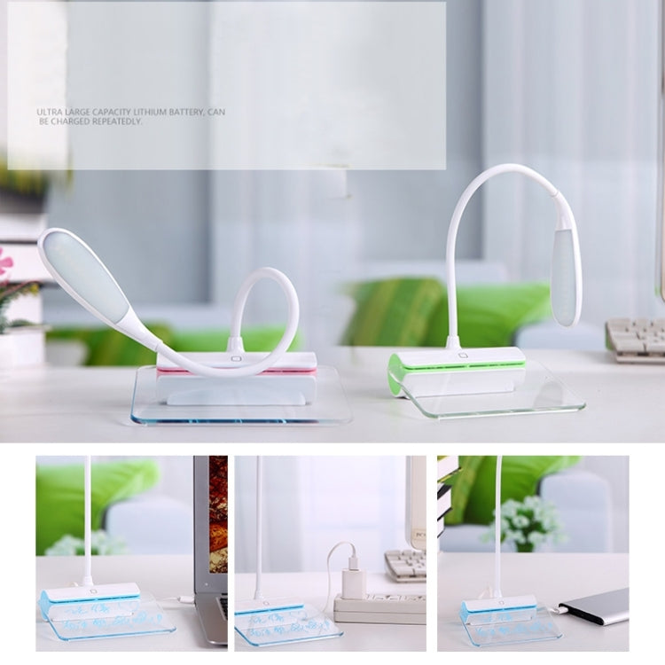 1.7W Fluorescent Board Message LED Desk Lamp , 21-23 LM 6000-6500K USB Charging Touch Lamp Dimmer Led Night Light Reading Lamp Bedroom Lamp Light, DC 5V(Pink)