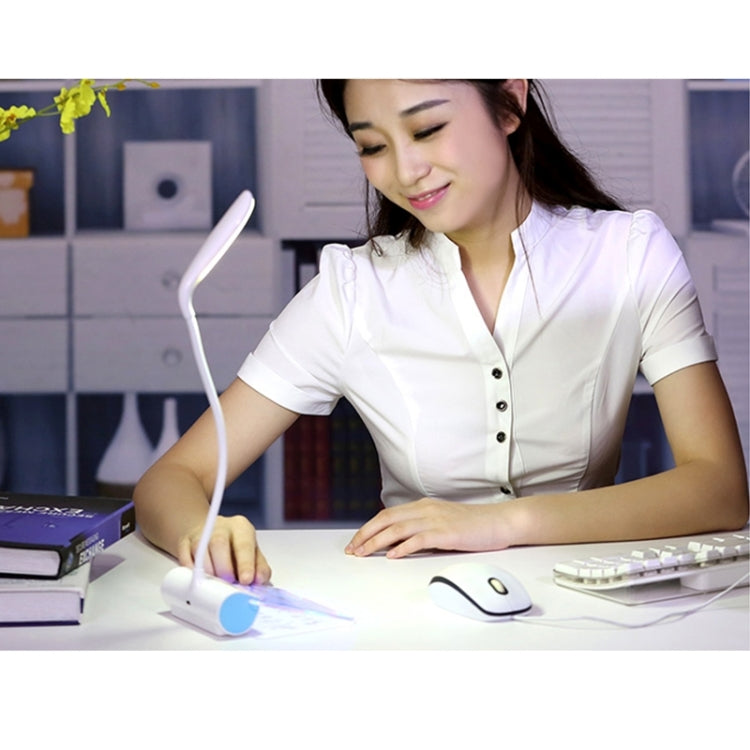 1.7W Fluorescent Board Message LED Desk Lamp , 21-23 LM 6000-6500K USB Charging Touch Lamp Dimmer Led Night Light Reading Lamp Bedroom Lamp Light, DC 5V(Pink)