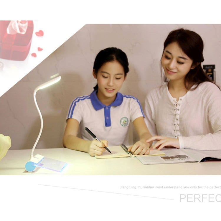 1.7W Fluorescent Board Message LED Desk Lamp , 21-23 LM 6000-6500K USB Charging Touch Lamp Dimmer Led Night Light Reading Lamp Bedroom Lamp Light, DC 5V(Pink)