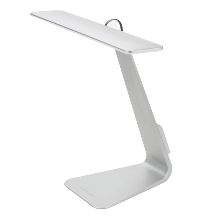 2.5W Ultra-thin LED Table Lamp , 28 LEDs 200 LM USB Rechargeable Eye-care Desk Lamp Touch Led Reading Lamp with LED Charging Indicator Light, DC 5V(Silver)