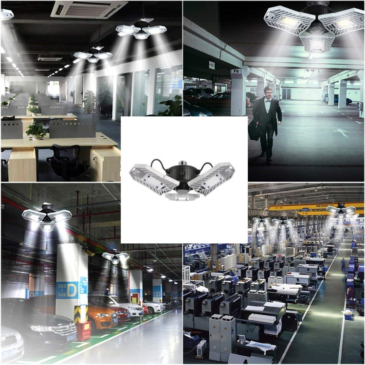 E26 E27 60W LED Lamp AC85V-277V LED Bulb Deformable High Power Light for Warehouse Factory Garage Basement Gym