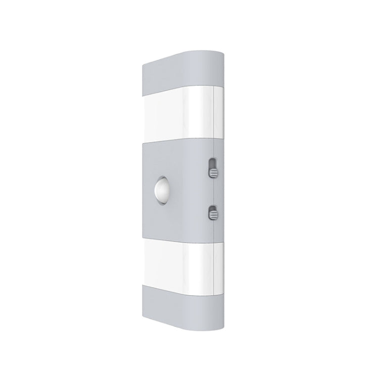 USB Charging 2 Modes White Light or Warm White Light CDS + PIR Human Body Motion Sensor, 6 LEDs 45 LM Rectangle Shape LED Night Light, Sensor Distance: 3-6m