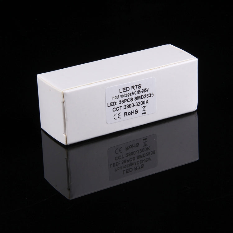 5W Horizontal Plug Light Bulb, R7S-78mm 280LM 36 LED SMD-2835, AC 85-265V