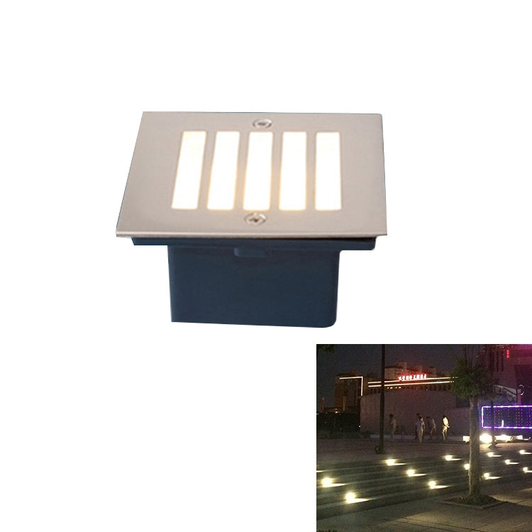 Grid Style White Light 3W Embedded LED Foundation Sign Side Wall Floor Lamp, Size: 105x105cm