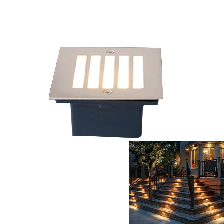 Grid Style Warm White Light 1W Embedded LED Foundation Sign Side Wall Floor Lamp, Size: 105x105cm