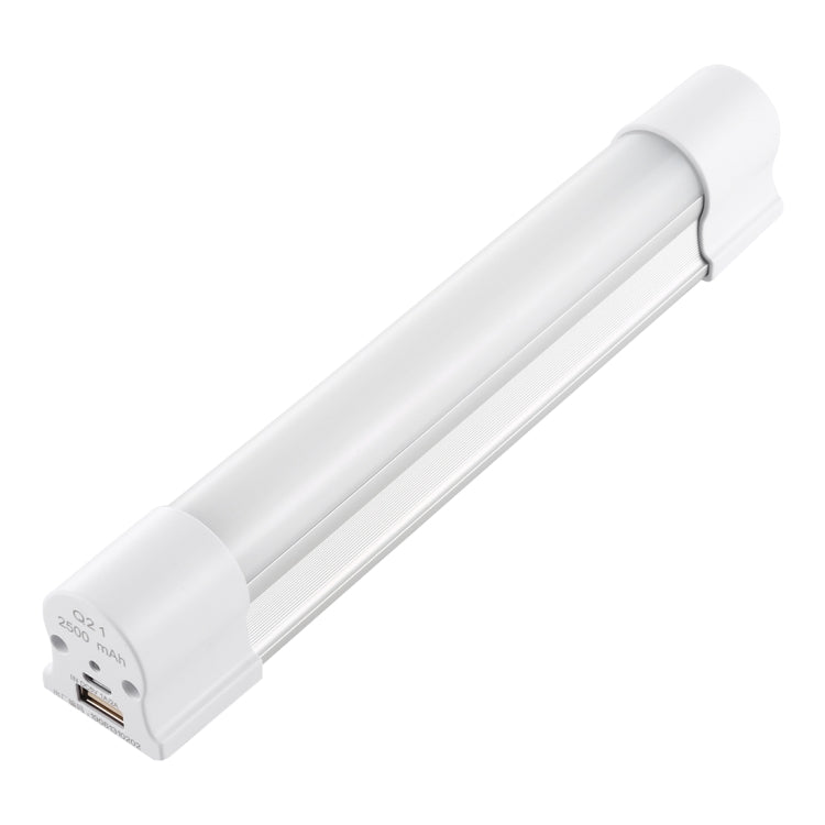 Q21 21cm White + Red USB LED Strip Light Portable 5V 650mA 5500-6500K with Switch