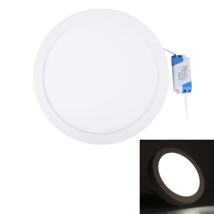 24W Round LED Surface Panel Light with LED Driver, 30cm 120 LEDs SMD 2835