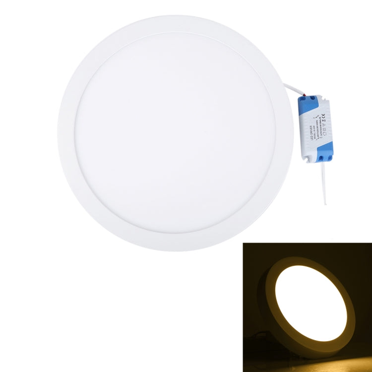24W Round LED Surface Panel Light with LED Driver, 30cm 120 LEDs SMD 2835