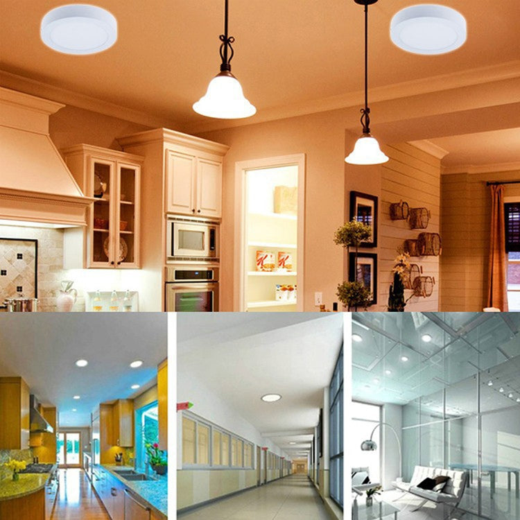 24W Round LED Surface Panel Light with LED Driver, 30cm 120 LEDs SMD 2835