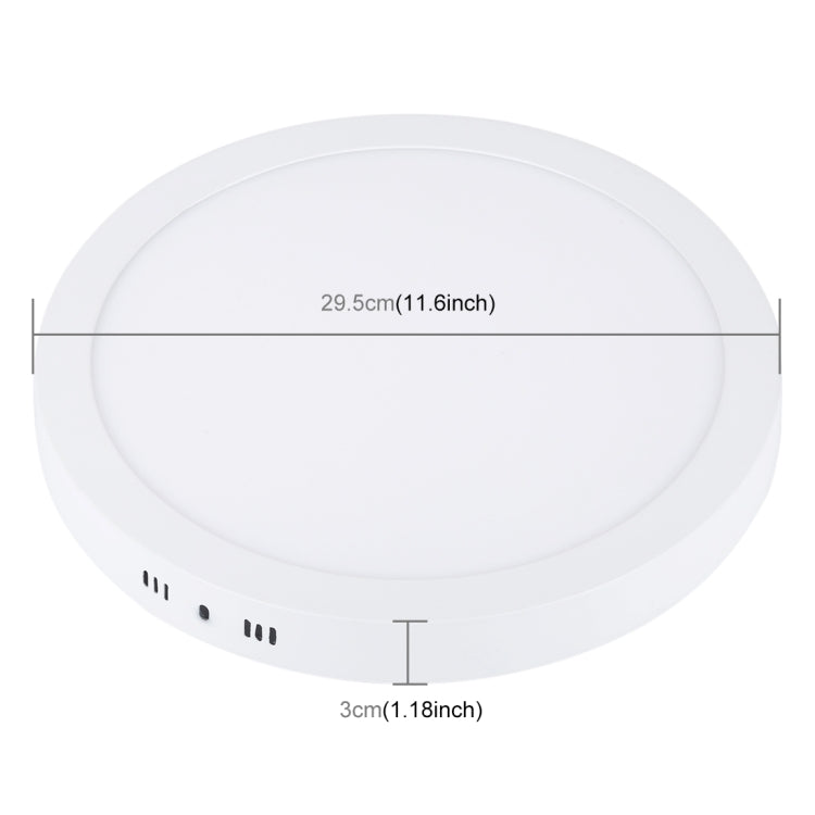 24W Round LED Surface Panel Light with LED Driver, 30cm 120 LEDs SMD 2835