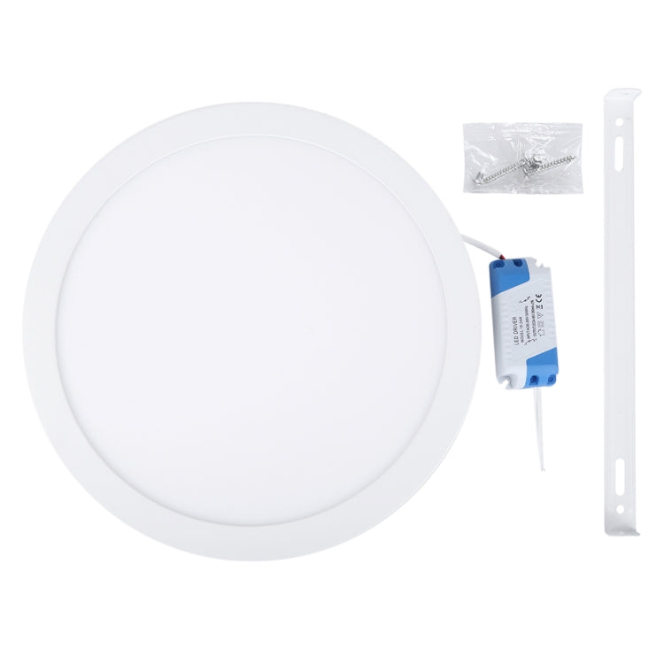 24W Round LED Surface Panel Light with LED Driver, 30cm 120 LEDs SMD 2835