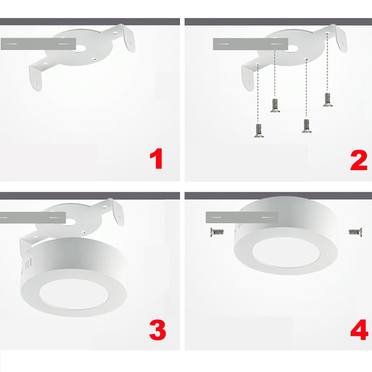 24W Round LED Surface Panel Light with LED Driver, 30cm 120 LEDs SMD 2835