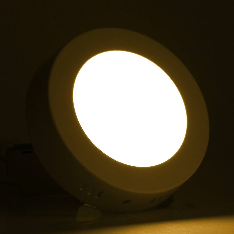 6W Round LED Surface Panel Light Lamp with LED Driver, 12cm 30 LEDs SMD 2835