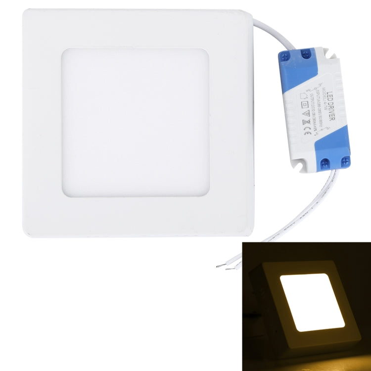 6W Square LED Surface Panel Light with LED Driver, 12cm 30 LEDs SMD 2835