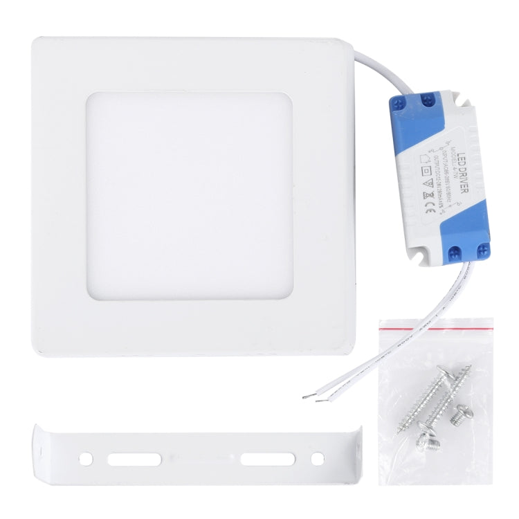 6W Square LED Surface Panel Light with LED Driver, 12cm 30 LEDs SMD 2835