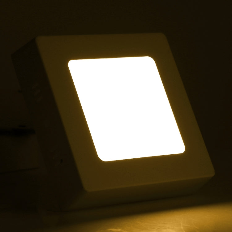 6W Square LED Surface Panel Light with LED Driver, 12cm 30 LEDs SMD 2835