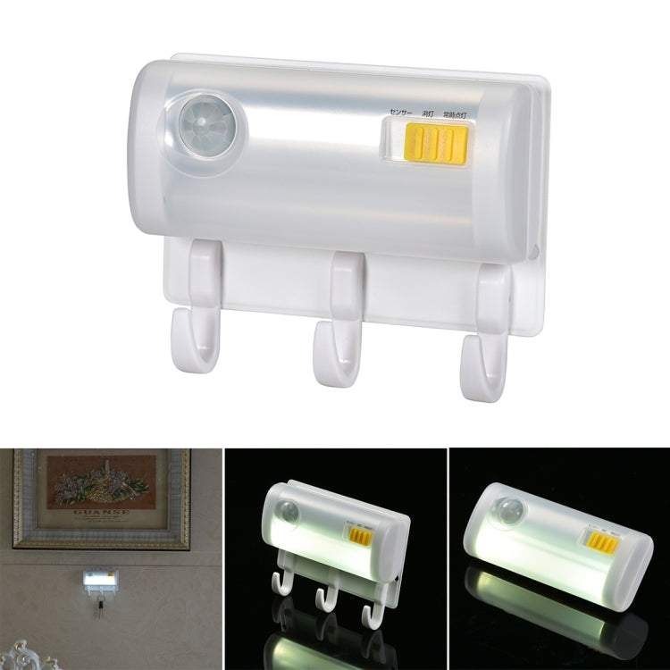 Magnetic Suction Human Body Infrared Motion Sensor Light , 1W 2 LEDs 80 LM 5500-6000K with Wall Mount Hook, Sensor Distance: about 4m