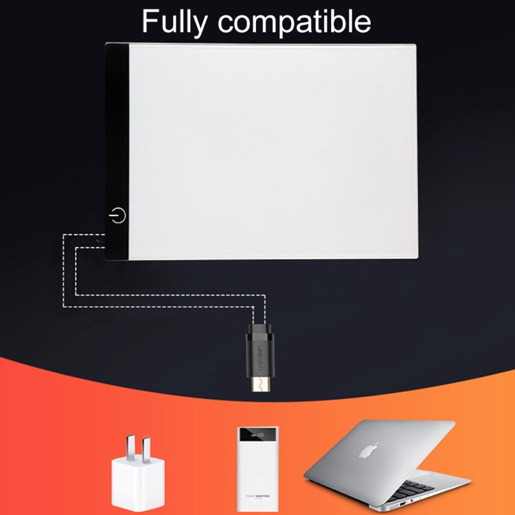5W 3.5mm Ultra-thin USB A4 Paper LED Copy Pad Dimmable Digital Board Copy Desk Art Drawing Tracing Stencil Table Board
