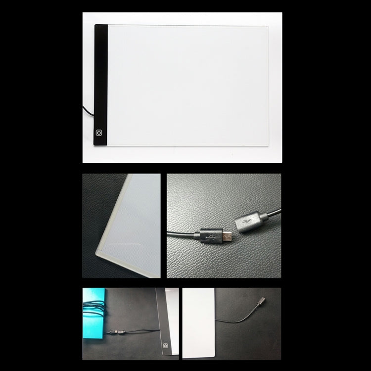 5W 3.5mm Ultra-thin USB A4 Paper LED Copy Pad Dimmable Digital Board Copy Desk Art Drawing Tracing Stencil Table Board