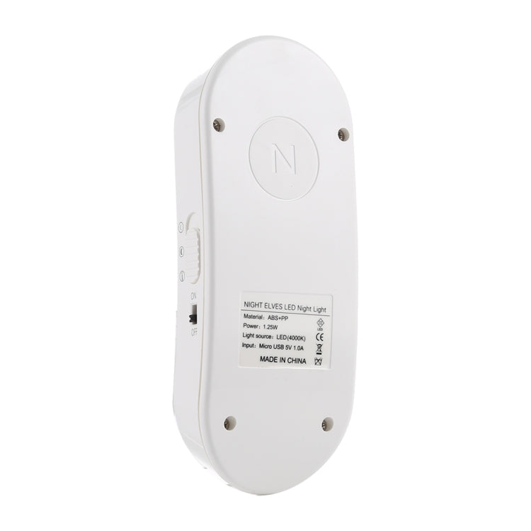 1.25W Motion Sensor + Light Sensor Night Elves LED Night Light