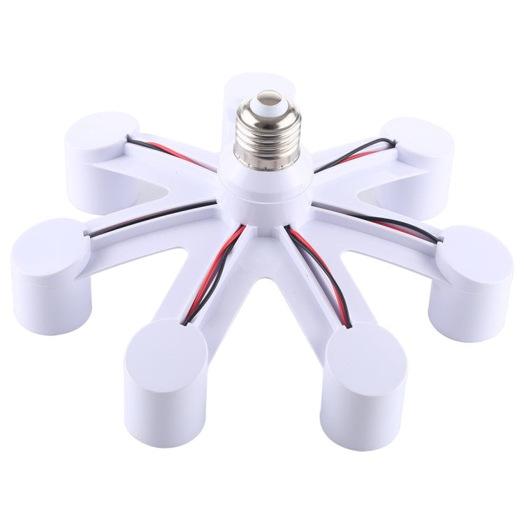 1 to 7 E27 Standard Lamp Holder Base Converter LED Light Bulbs Socket Adapter