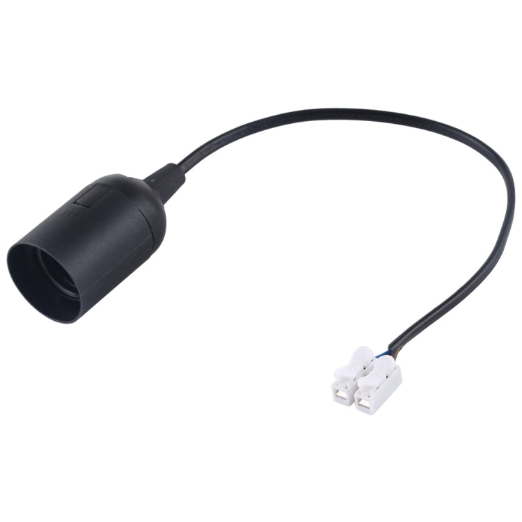 E27 Lamp Socket Base Holder with Electrical Wire Cable, Cable Length: 28cm