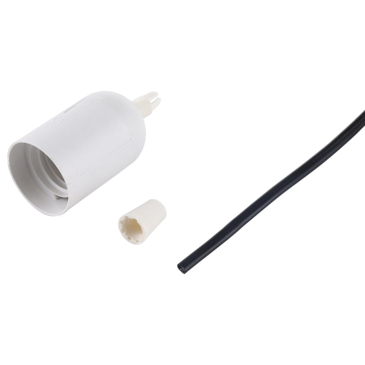 E27 Lamp Socket Base Holder with Electrical Wire Cable, Cable Length: 28cm
