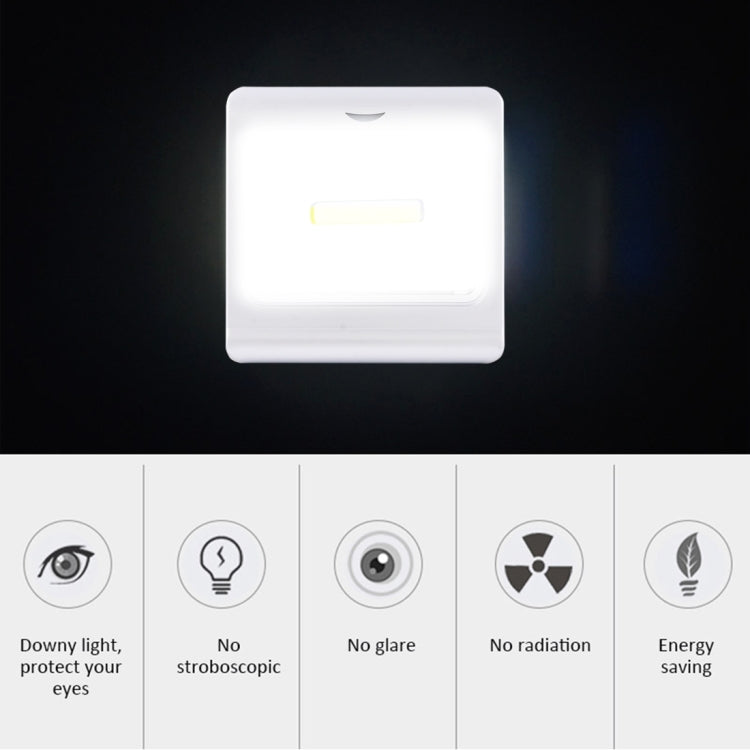 Mini White Light COB LED Wall Light, Switch