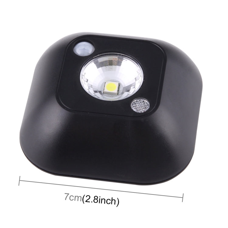 White Light Mini Human Body Motion Induction Ceiling Night Light , Porch Wall Lamps for Cabinets / Bedroom / Bathroom / Living Room, Sensor Distance: 2-3m