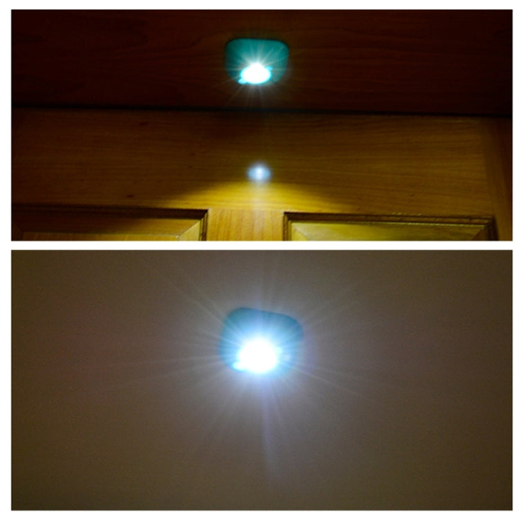 White Light Mini Human Body Motion Induction Ceiling Night Light , Porch Wall Lamps for Cabinets / Bedroom / Bathroom / Living Room, Sensor Distance: 2-3m