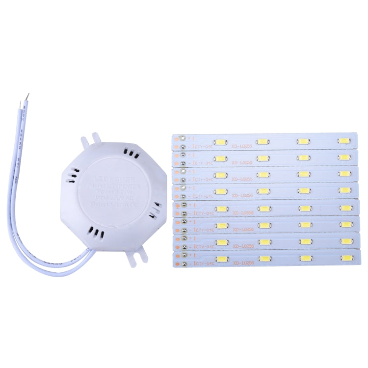 16W 32 LEDs SMD 5730 White Light LED Module Ceiling Replace Lamp Transformation Board Patch Light Source with Driver, AC 220V
