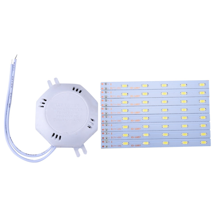 20W 40 LEDs SMD 5730 White Light LED Module Ceiling Replace Lamp Transformation Board Patch Light Source with Driver, AC 220V