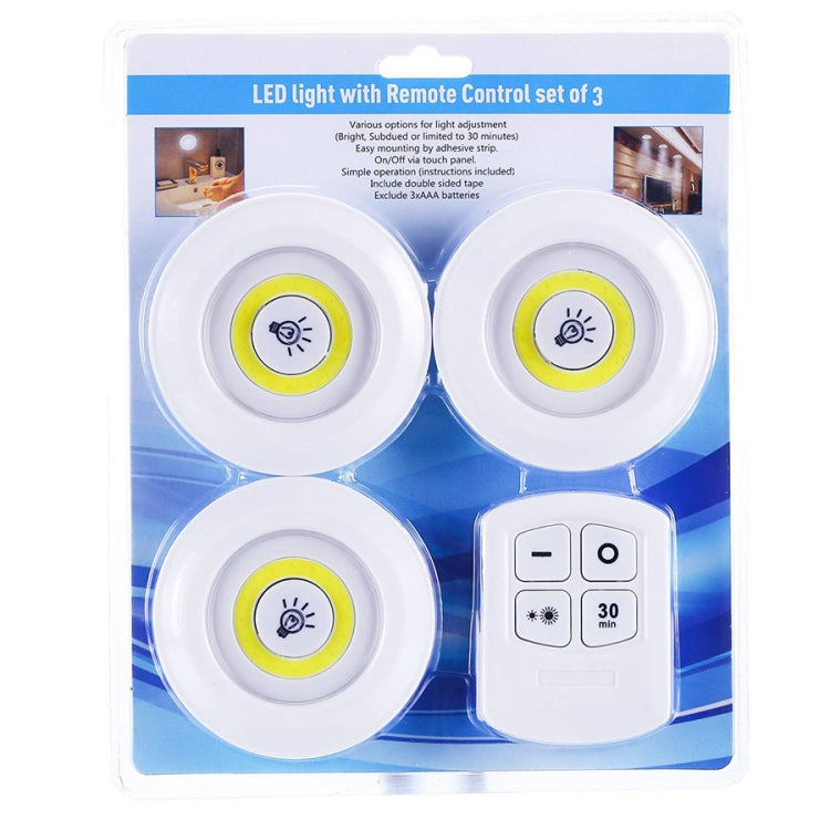 5W 3 x COB Night Light LED Wall Lamp with Remote Control