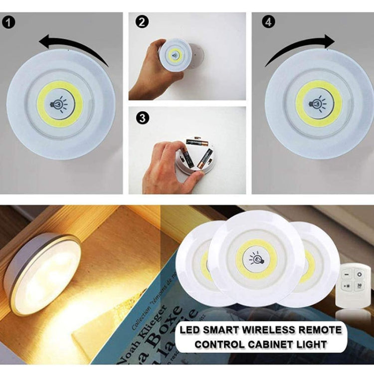 5W 3 x COB Night Light LED Wall Lamp with Remote Control