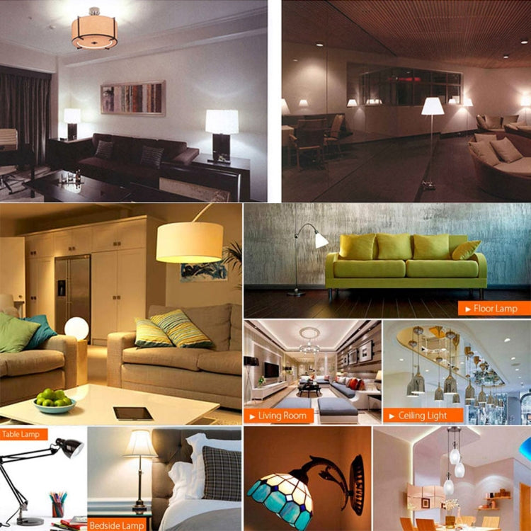 3 PCS  E14 6W LED Corn Light, 72 LEDs SMD 2835 3-color Dimming Energy-saving Bulbs, AC 85-265V