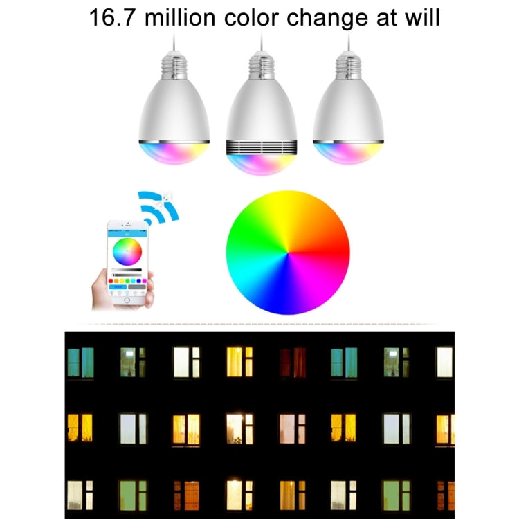 BL06A Bluetooth V4.0 Smart LED Bulb for iPhone 4s and Above Version / Android 2.3.3 and Above Version, Effective Bluetooth Distance: About 10m