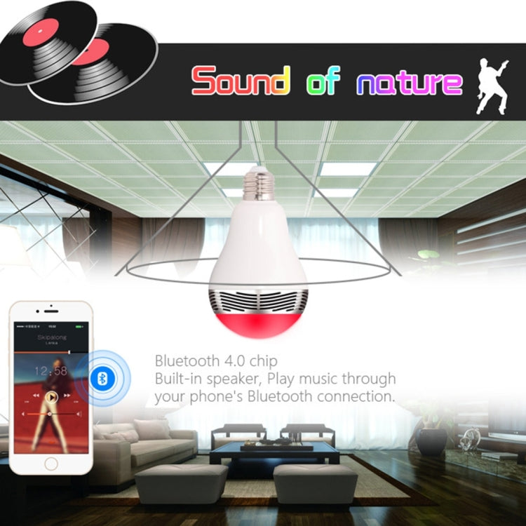 BL-05JR Bluetooth V4.0+EDR Smart LED Bulb with Remote Control for iPhone / iPad and Other Smartphones, Support IR Remote Control in Long Distance / Brightness Adjustment Function, Effective Bluetooth Distance: About 10m