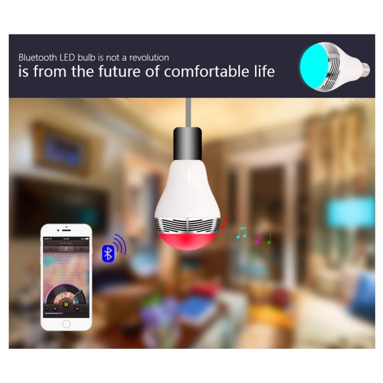 BL-05JR Bluetooth V4.0+EDR Smart LED Bulb with Remote Control for iPhone / iPad and Other Smartphones, Support IR Remote Control in Long Distance / Brightness Adjustment Function, Effective Bluetooth Distance: About 10m