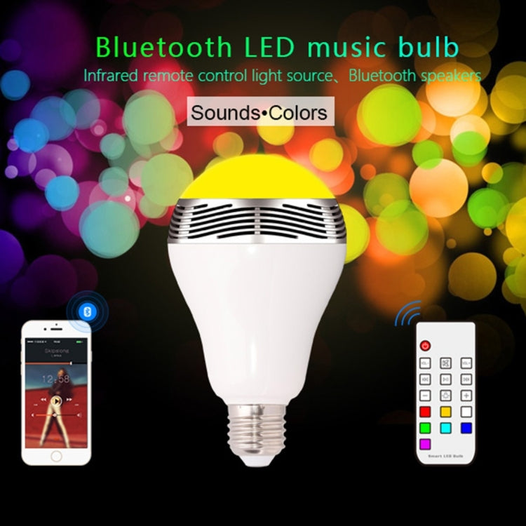 BL-05JR Bluetooth V4.0+EDR Smart LED Bulb with Remote Control for iPhone / iPad and Other Smartphones, Support IR Remote Control in Long Distance / Brightness Adjustment Function, Effective Bluetooth Distance: About 10m