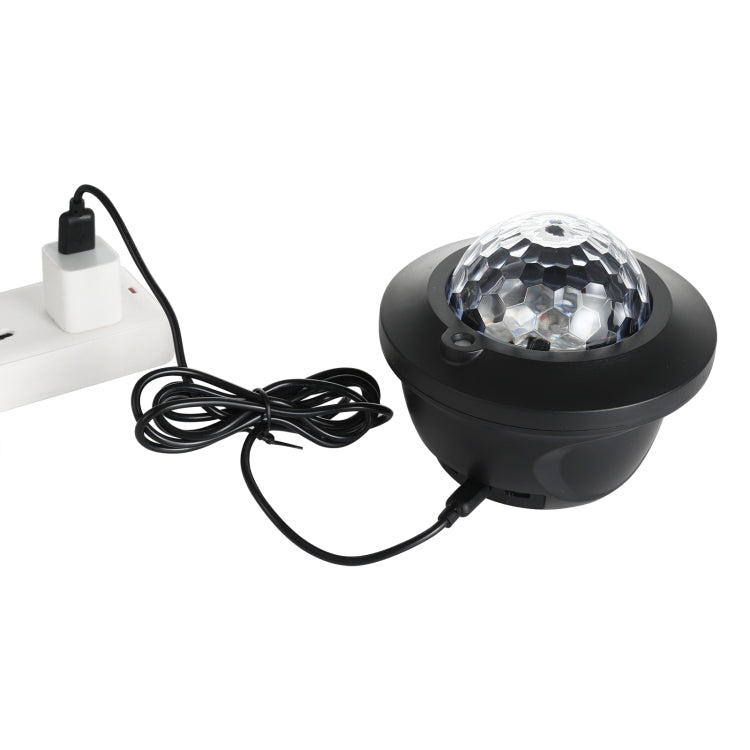 LED Bluetooth Music Starry Sky Projection Night Light with Remote Control (Black)