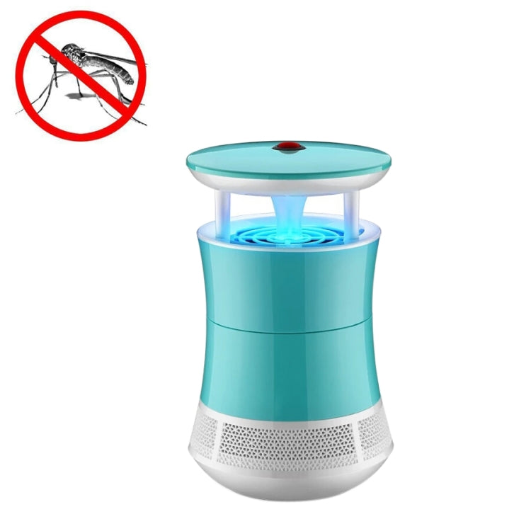 LED Light Efficient 6 LEDs Mosquito Killer Lamp, Suction Type USB Port Mute Photocatalyst No Radiation Mosquito Catcher(Green)