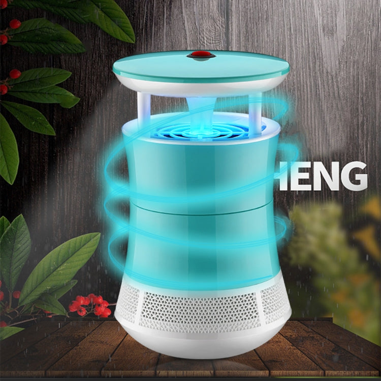 LED Light Efficient 6 LEDs Mosquito Killer Lamp, Suction Type USB Port Mute Photocatalyst No Radiation Mosquito Catcher(Green)
