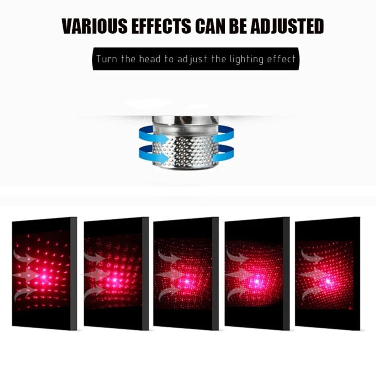 USB Interface Household and Car 360-degree Bending Atmosphere Light, Light Color: Red