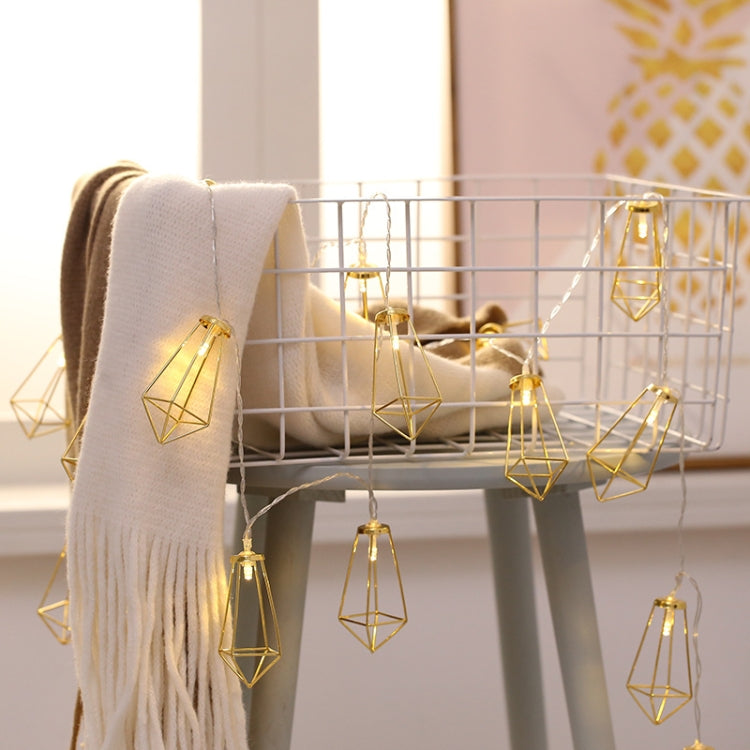 3m Hollow Diamond USB Plug Romantic LED String Holiday Light, 20 LEDs Teenage Style Warm Fairy Decorative Lamp for Christmas, Wedding, Bedroom (Warm White)