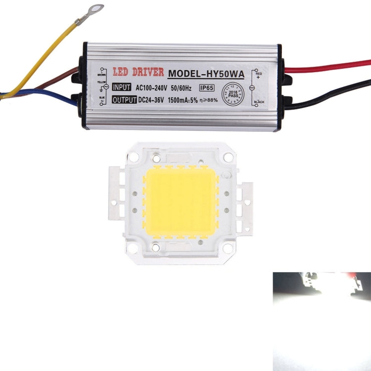 50W 4500LM High Power LED Integrated Light Lamp + 24-36V LED Driver