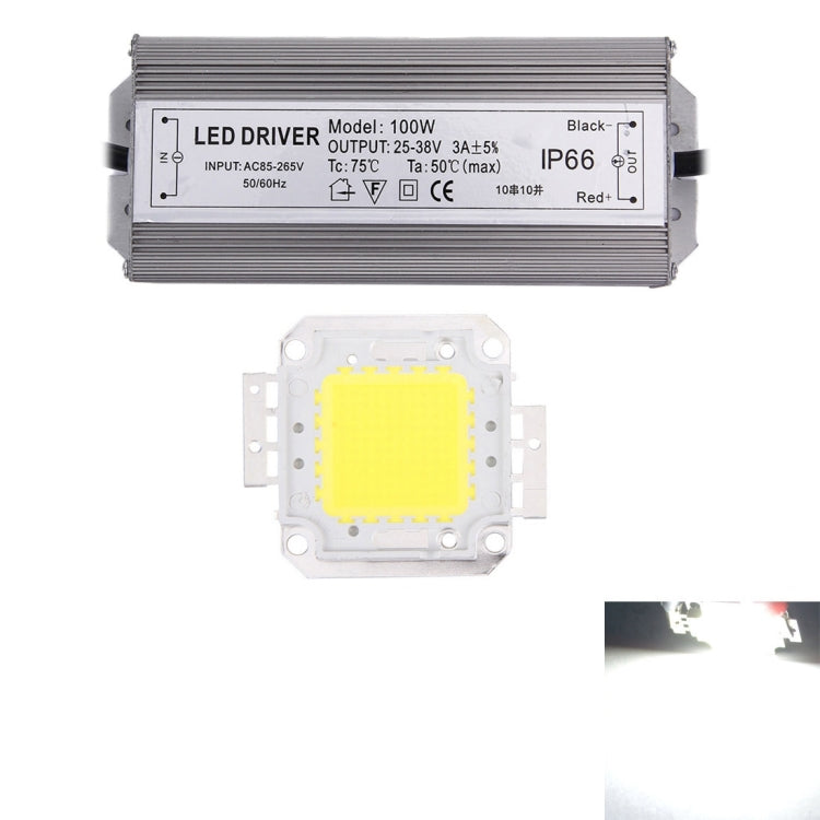 100W 8500LM High Power LED Integrated Light Lamp + 25-38V LED Driver